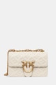 Кожаная сумочка Pinko кожа бежевый 100074.A1YB