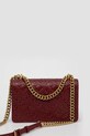 Accesorii Pinko poseta de piele 100074.A1YB burgundia