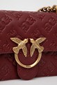 Pinko torebka skórzana bordowy 100074.A1YB