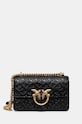 Pinko torebka skórzana skóra licowa czarny 100074.A1YB