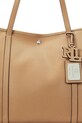 Δερμάτινη τσάντα Lauren Ralph Lauren καφέ 431936094