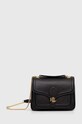Kožená kabelka Lauren Ralph Lauren přírodní kůže černá 431941807