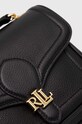 Kožená kabelka Lauren Ralph Lauren černá 431941807