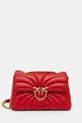 Kožená kabelka Pinko usňová koža červená 100038.A1EX