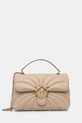 Pinko borsa a mano in pelle pelle fiore beige 100038.A1EX