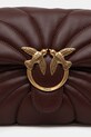 Pinko torebka skórzana bordowy 100038.A1EX