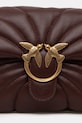 Pinko torebka skórzana bordowy 100038.A1EX