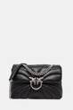 Pinko torebka skórzana skóra licowa czarny 100038.A1EX