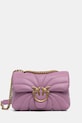 Pinko torebka skórzana nie mieści A4 fioletowy 100039.A1EX