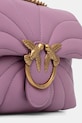 Pinko torebka skórzana fioletowy 100039.A1EX
