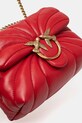 Pinko torebka skórzana czerwony 100039.A1EX