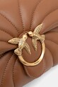 Pinko torebka skórzana brązowy 100039.A1EX