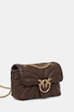 Kožená kabelka Pinko 100039.A1EX hnědá AA00