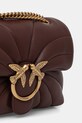 Pinko torebka skórzana bordowy 100039.A1EX