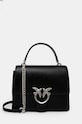 Δερμάτινη τσάντα Pinko λείο δέρμα μαύρο 100066.A1VF