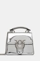 Pinko poseta de piele uni argintiu 102740.A1JD