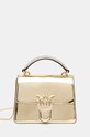 Kožna torba Pinko natpis zlatna 100071.A1JD