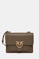 Kožená kabelka Pinko usňová koža hnedá 104527.A29Q