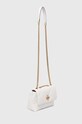 Tory Burch poseta de piele Kira Diamond Quilt Small 154706.100 alb AW24