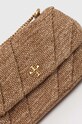 Akcesoria Tory Burch torebka Kira Draped Raffia Mini 154829.211 beżowy