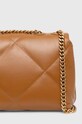 Akcesoria Tory Burch torebka skórzana Kira Diamond Quilt Small 154706.200 beżowy