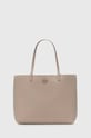 Tory Burch bőr táska McGraw nappa bőr bézs 152221.200