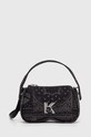 Karl Lagerfeld Jeans torebka jeansowa nie mieści A4 czarny 245J3025