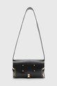 Δερμάτινη τσάντα AllSaints MIRO SATCHEL λείο δέρμα μαύρο W004XA