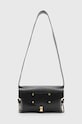 AllSaints torebka skórzana MIRO SATCHEL skóra licowa czarny W004XA