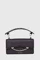 Kožená kabelka Karl Lagerfeld usňová koža čierna 245W3028