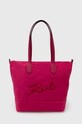 Karl Lagerfeld kézitáska szintetikus bőr rózsaszín 245W3031