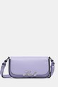 Karl Lagerfeld poșetă de piele nu incape in A4 violet 245W3043