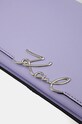 Karl Lagerfeld poșetă de piele violet 245W3043