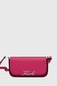 Karl Lagerfeld poseta de piele nu incape in A4 roz 245W3043