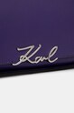 Kožená kabelka Karl Lagerfeld fialová 245W3043