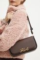 Karl Lagerfeld borsa a mano in pelle marrone 245W3043