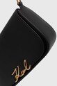 Karl Lagerfeld poseta de piele negru 245W3043