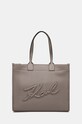 Karl Lagerfeld torebka mieści A4 szary 245W3091