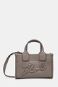 Kabelka Karl Lagerfeld nášivka šedá 245W3093