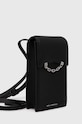 Kožený obal na telefón Karl Lagerfeld 245W3211 čierna AW24