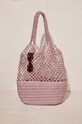 women'secret geantă țesută SHIMMER uni roz 3067361