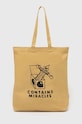 Бавовняна сумка Carhartt WIP Stamp Tote надрук бежевий I033629.23FXX