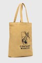 Бавовняна сумка Carhartt WIP Stamp Tote I033629.23FXX бежевий AW24