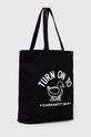 Pamučna torba Carhartt WIP Stamp Tote I033629.0D2XX crna AW24