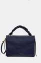 Kožená kabelka Coccinelle BOHEME GRANA DOUBLE přírodní kůže námořnická modř E1.M50.19.02.01.S