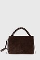 Coccinelle geanta de mana din piele intoarsa BOHEME SUEDE BIMATERIAL uni maro E1.P6P.19.02.01.S