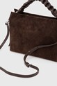 Coccinelle geanta de mana din piele intoarsa BOHEME SUEDE BIMATERIAL maro E1.P6P.19.02.01.S