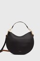 Usnjena torbica Coccinelle COCCINELLESUNUP Ne ustreza A4 črna E1.QKF.13.01.01