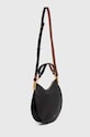 Usnjena torbica Coccinelle COCCINELLESUNUP E1.QKF.13.01.01 črna AW25