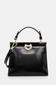 Kožená kabelka Coccinelle COCCINELLEBINXIE SHINY CA přírodní kůže černá E1.R8B.18.03.01